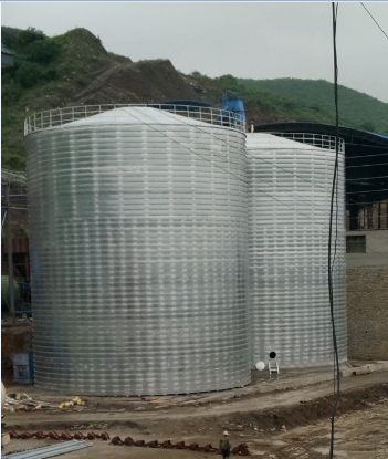 西夏粮食钢板仓的安装全过程不用热焊接